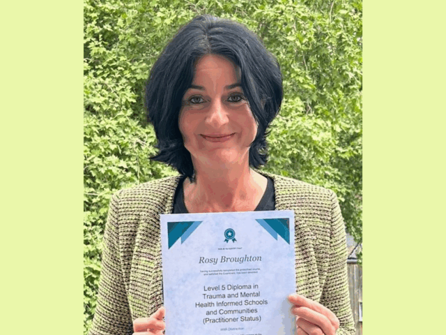 Rosy Broughton Achieves Level 5 Diploma in Trauma and Mental Health Informed Practice