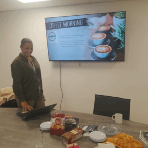 A warm and supportive space for families to connect and discuss wellbeing.