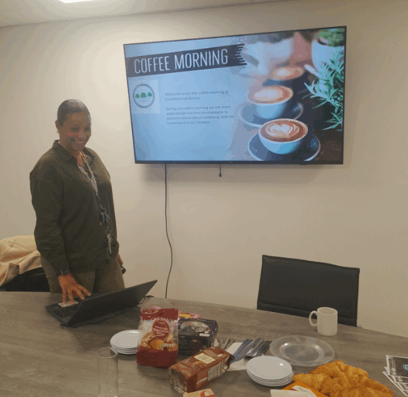 A warm and supportive space for families to connect and discuss wellbeing.