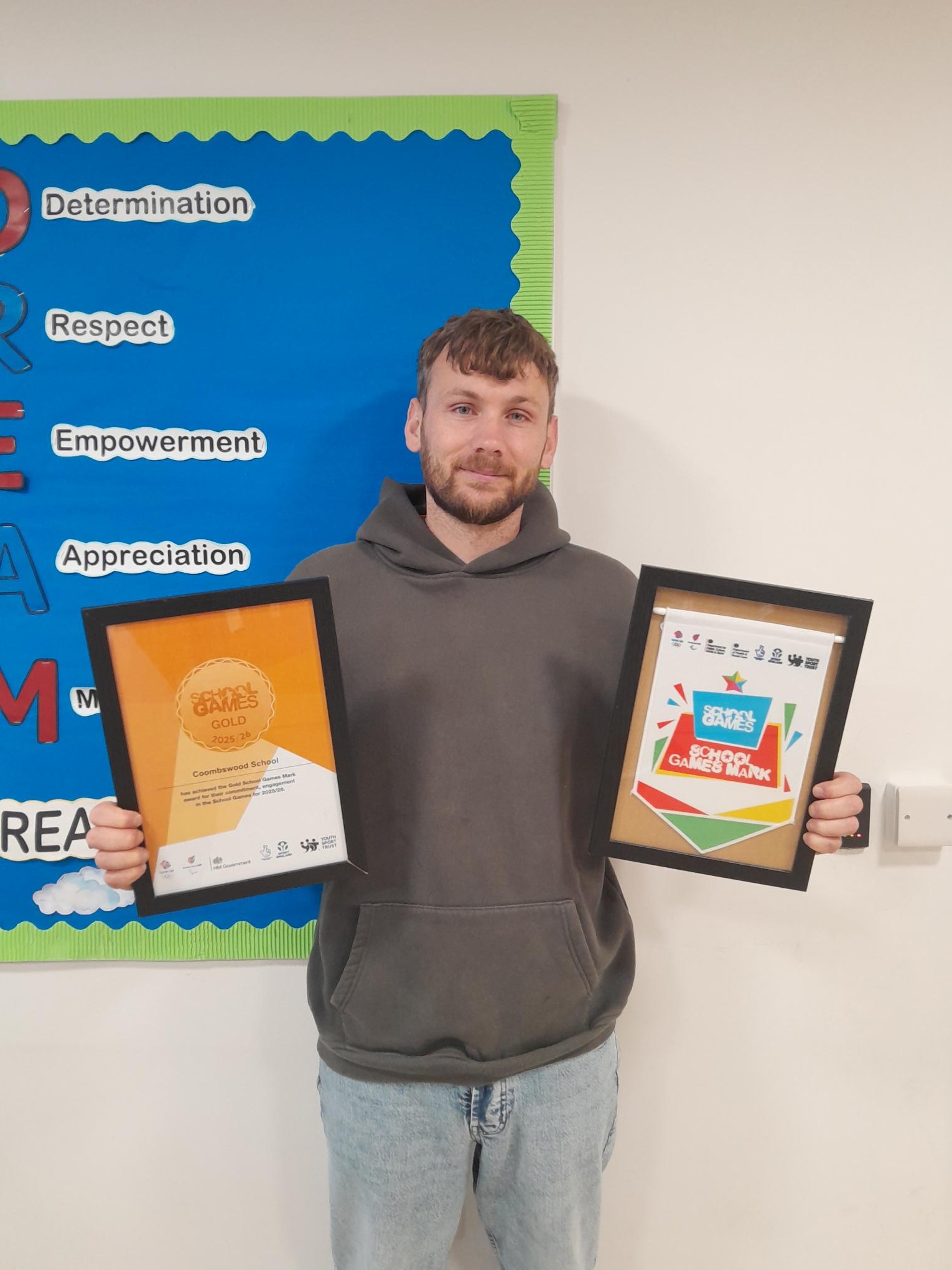 Coombswood School celebrates achieving the School Games Gold Mark Award, recognising outstanding commitment to inclusive PE, school sport, learner leadership and physical activity throughout the 2025/26 academic year.